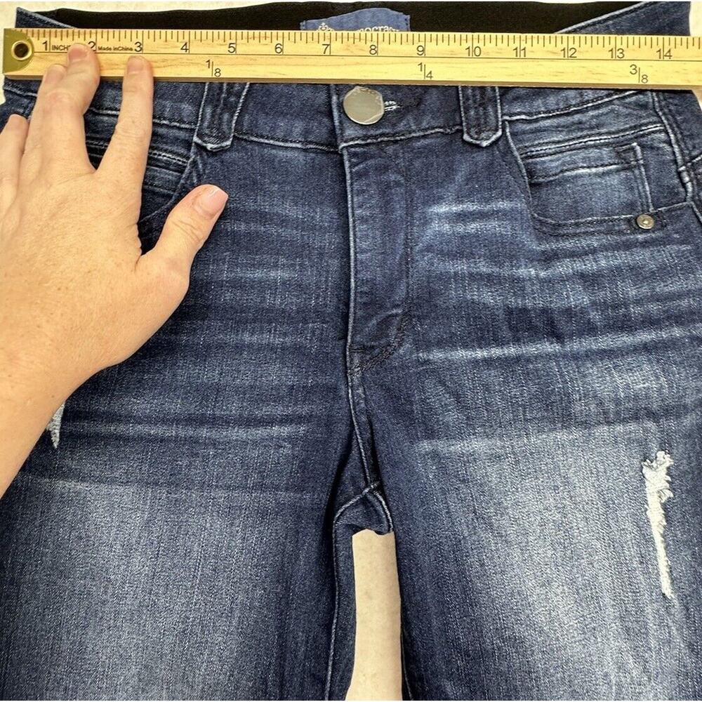 Democracy Womens Size 4 Ab Solution Indigo Dark‎ Wash Denim Stretch - Picture 4 of 8